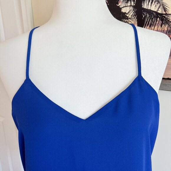 Women's Candie's Tank | Blue & White | Reversible | Large | 100% Polyester - Picture 5 of 10